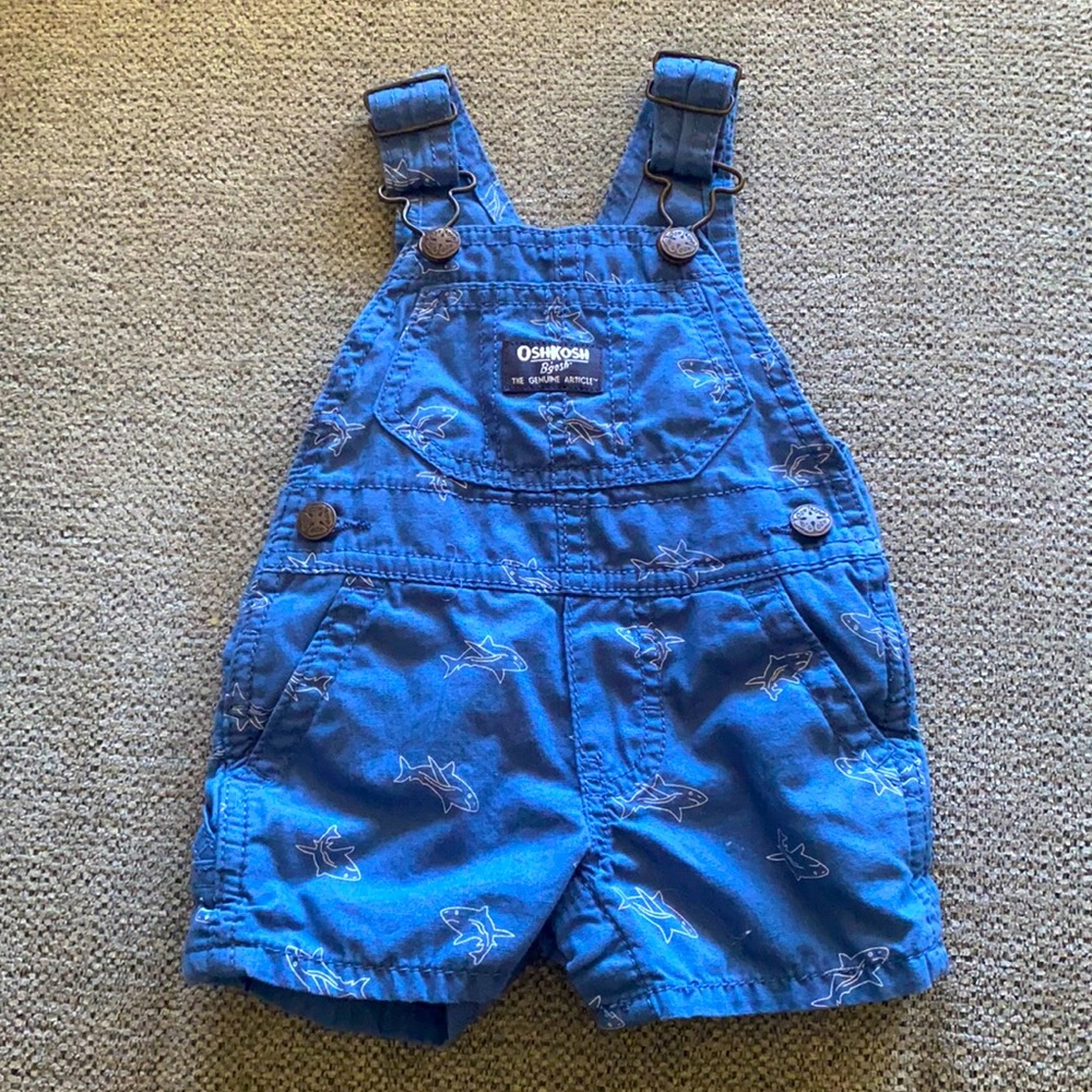 OSHKOSH 3 Month Blue overalls